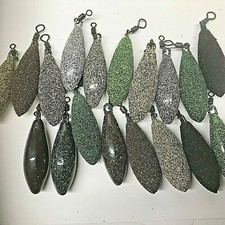 1.5 oz. DISTANCE LEAD WEIGHTS SINKERS textured smooth Sea/Carp fishing tackle