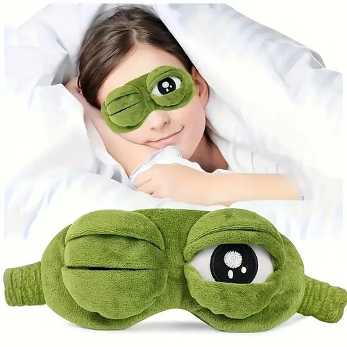 Frog sleep mask - 3d,