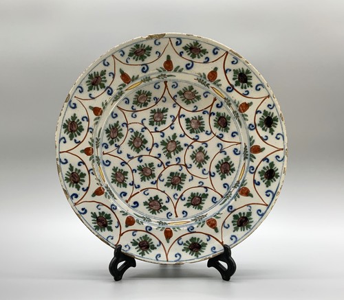 Large 18thc dutch polychrome - large,