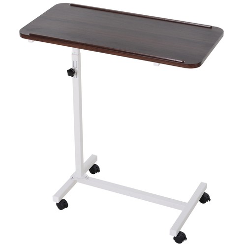 Homcom shaped mobile table - c-shaped,