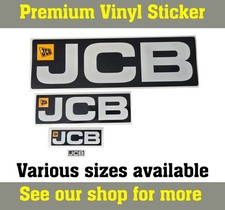 JCB Digger / Dumper Machine Plant  vinyl stickers various sizes