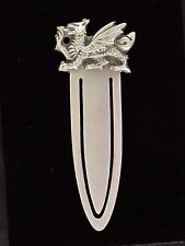 WELSH DRAGON PEWTER BOOK MARK - IDEAL GIFT - BOOKMARK - GIFT BOXED