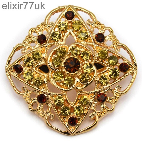 New vintage gold pin back - new,
