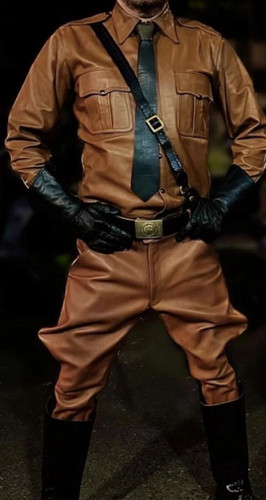 Mens real leather breeches - mens, &