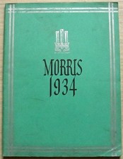 MORRIS Cars Range Sales Brochure 1934 Ref 20695-7/33/50M Isis Oxford Cowley 10