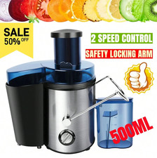 1000W Juicer Machine Whole Fruit Vegetable Large Juice Extractor Stainless Steel