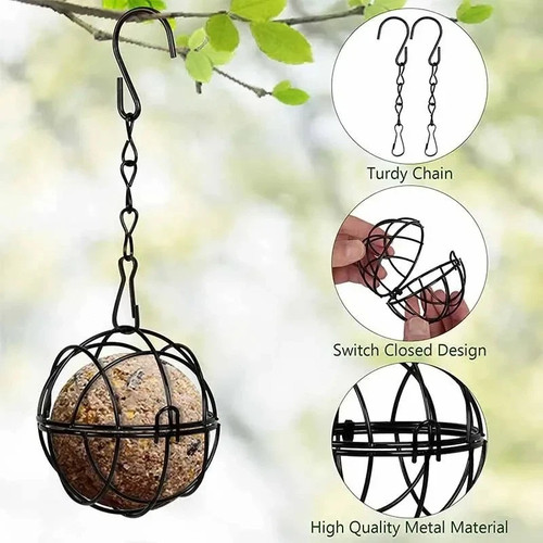 Metal suet fat ball bird - suet,