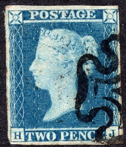 Penny blue sg14 plate 4 - penny,
