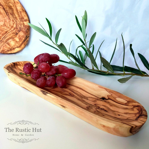 Rustic olive wood snack - rustic,