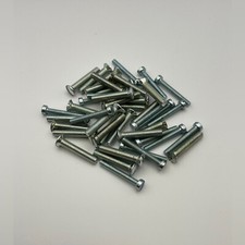 2BA Slotted Machine Screws BZP