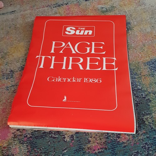 The sun page calendar 1986 - 3,