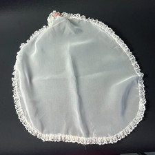 Sindy Blushing Bride 1978 white tulle wedding veil lace trim 44318 fit 12" doll