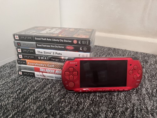 Sony psp 3000 red - psp-3000,