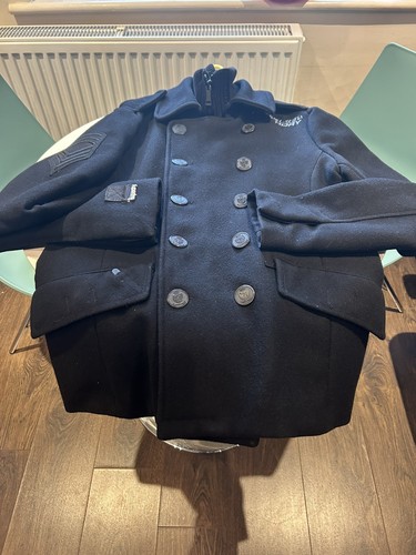 Superdry navy classic pea coat - superdry,