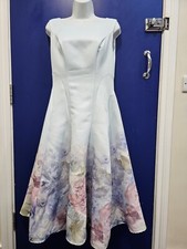  Chi Chi London Powder Blue Occasion Dress With Tulle Size 12