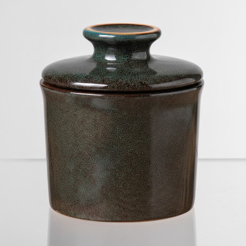 French butter crock with lid - butter,