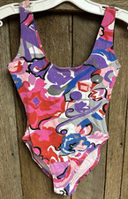 Vtg 80s MARIKA Abstract Red