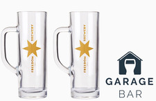 Set Of 2 Freedom Beer Glasses