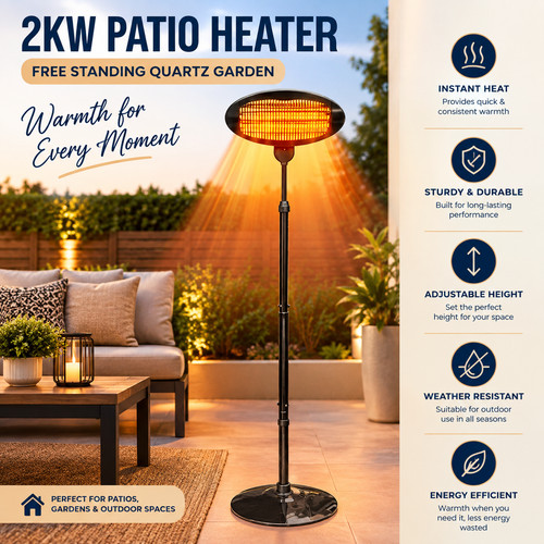 Electric patio heater 2000w - patio,
