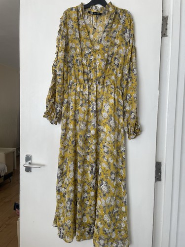 Zara size small yellow floral - yellow,
