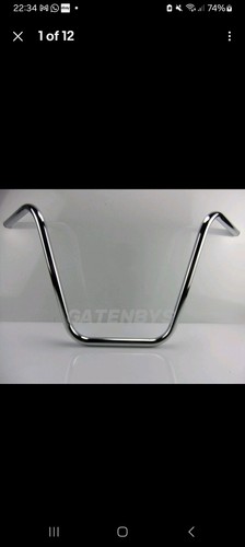 Motorcycle handlebar chrome - handlebar, 1'