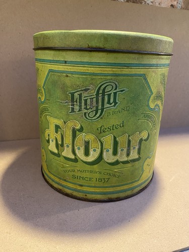 Vintage style fluffy flour - vintage, tin