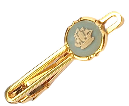 Wedgwood tie clip - tie, white