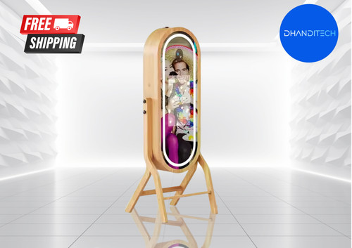 40inch wooden magic mirror - wooden,
