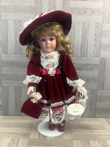 Porcelain doll stand - porcelain,