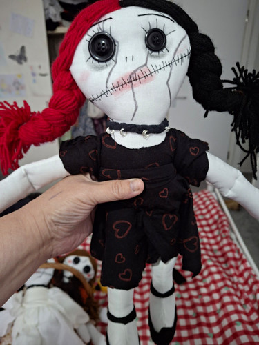Gothic horror rag cloth girl - gothic,