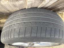 ✅Genuine BMW 17" 207M Alloy Wheels & Tyres Gloss Black E46 E81 E82 E87 E88 F20