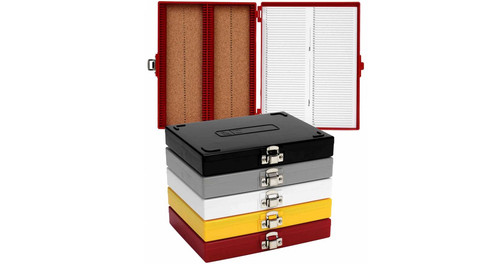 Microscope slide storage - microscope, box