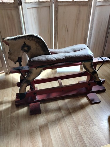 Antique rocking horse - rocking,