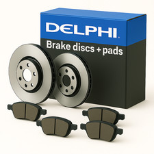 DELPHI Rear 2x Brake Disc + Pad Set For Disc Fits Mazda 323 C 323 F 323 S MX-5
