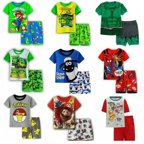Boys girls cartoon pyjamas - boys,