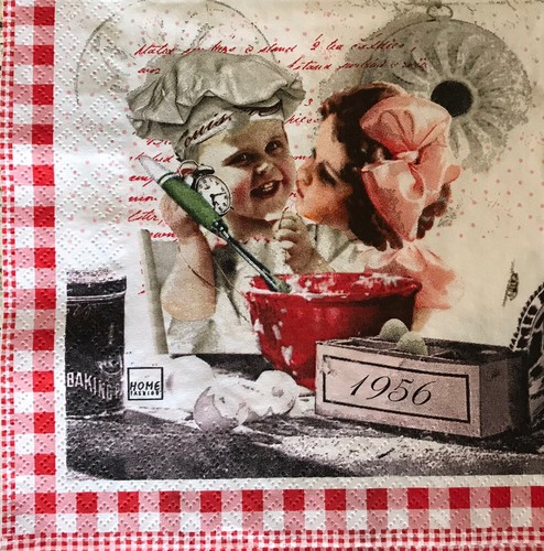 Vintage paper napkins - 2,