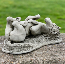 Concrete baby horse statue Stone animal figure Garden cement sculpture Home art