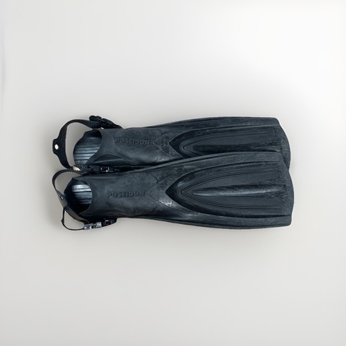 Poseidon fins black xl - black,