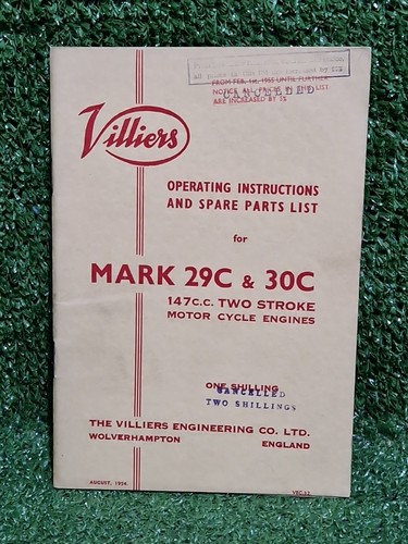 Villiers 29c 30c - mk,