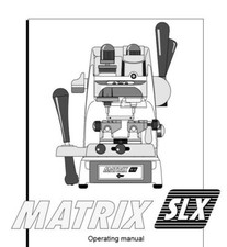 Silca Matrix SLX Key Cutting Machine Manual - PDF Emailed to you
