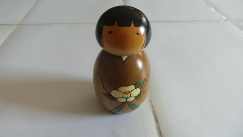 Wooden girl kokeshi - girl,