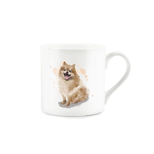 Pomeranian mug bone - mug,