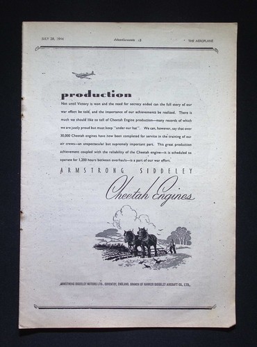 Original 1944 advert armstrong - 1944,