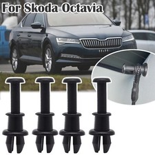 4Pc Parcel Shelf String Clips Holder Pivot Hanger Rivet For Skoda Octavia Superb