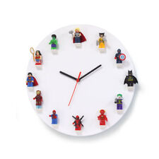 Wall Clock Suitable for Lego Minifigures Unique Gift Idea Kids Adults Collector