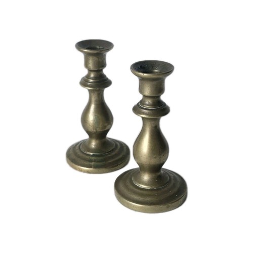 Vtg antique solid - 2x, brass