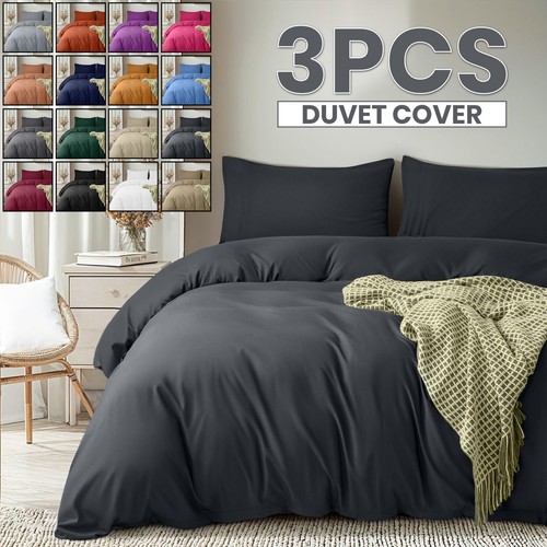 Plain duvet quilt cover with - quilt,