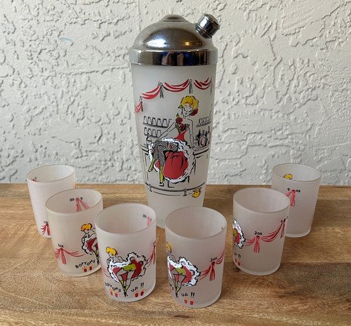 Vintage glass cocktail - glass,
