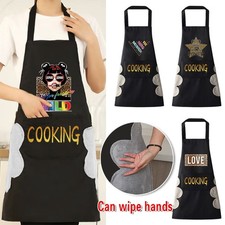 Leopard Chef Apron Kitchen Pocket Cooking Catering Butcher Unisex BBQ Apron