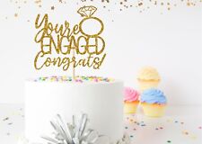 You're Engaged Cake Topper, Congrats on Engagement Baking Decorations, Hen Party